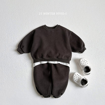 Vivid 素色圓領套裝 (75-135cm)