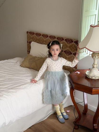 aiai rose rose tulle dress (95-140cm)