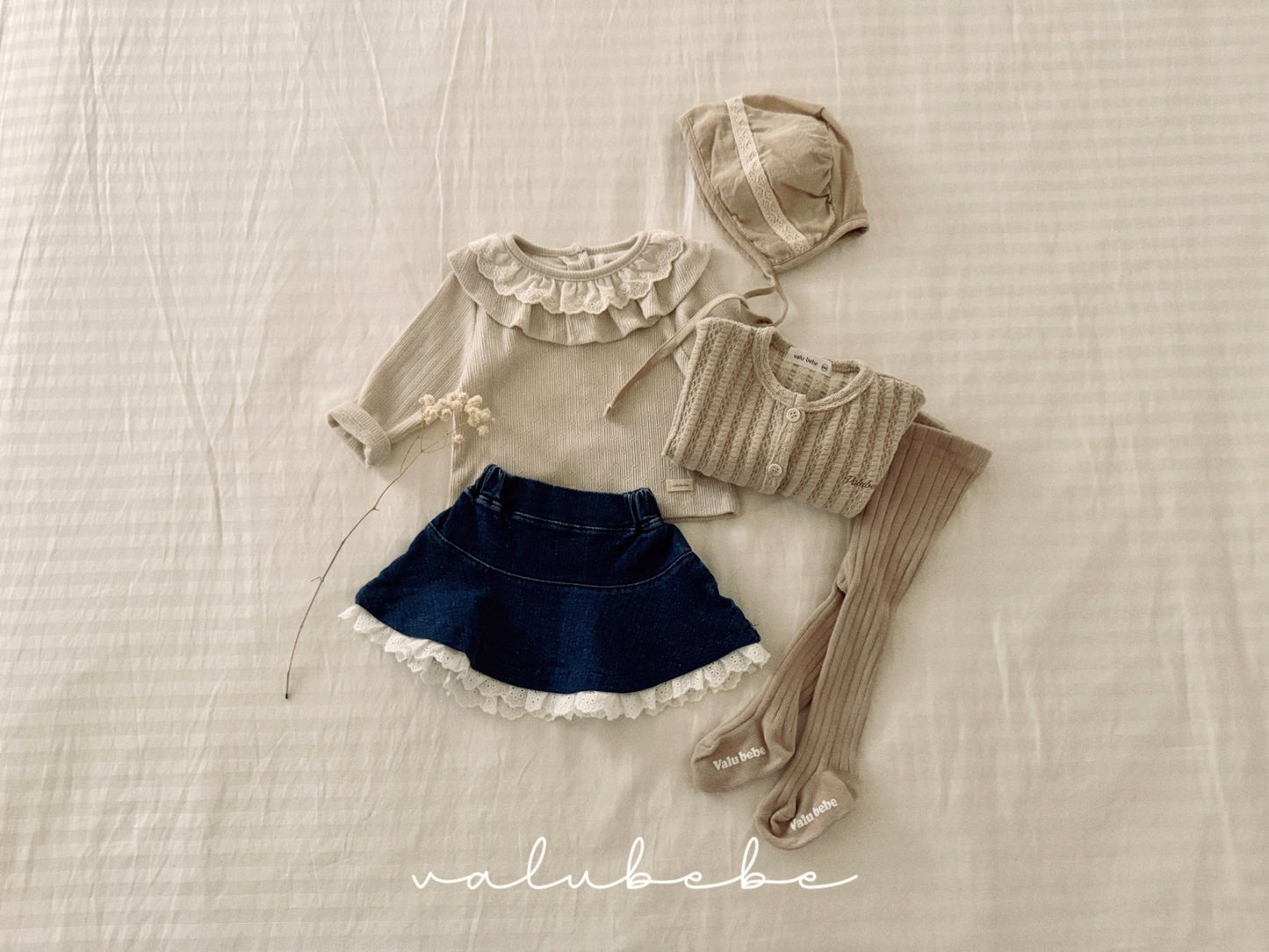 valubebe ive lace frill tee (6-24m)