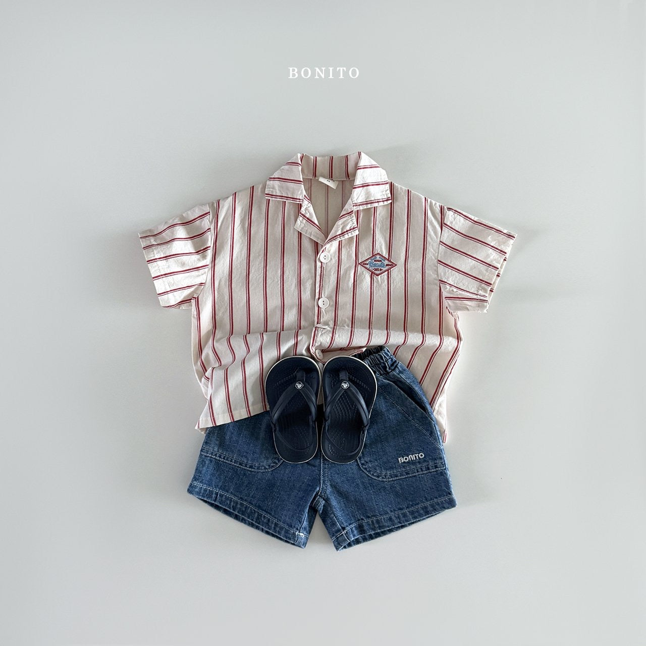 bonito irregular vertical shirt (70-140cm)
