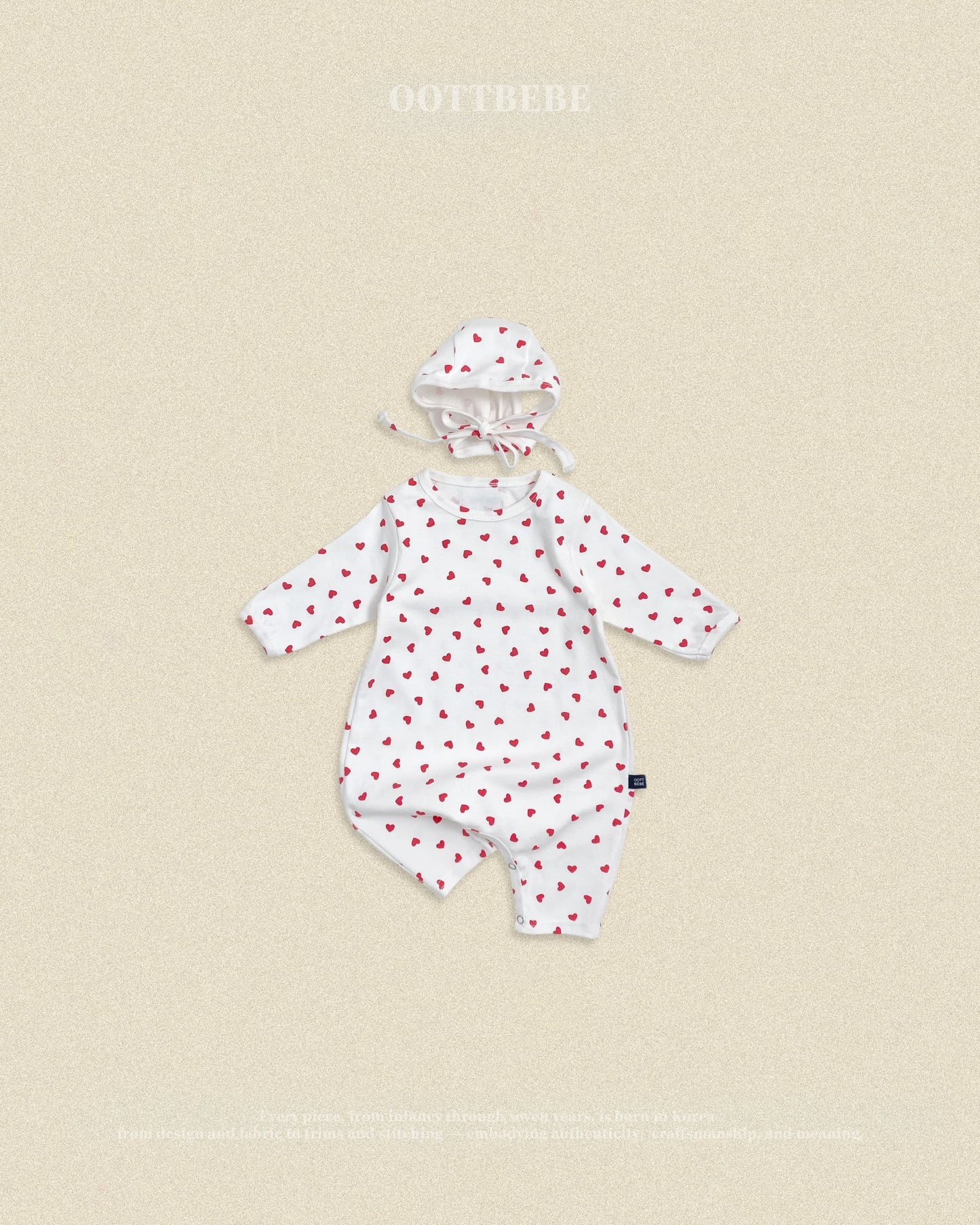 oottbebe petit heart suits SET (0-12m)