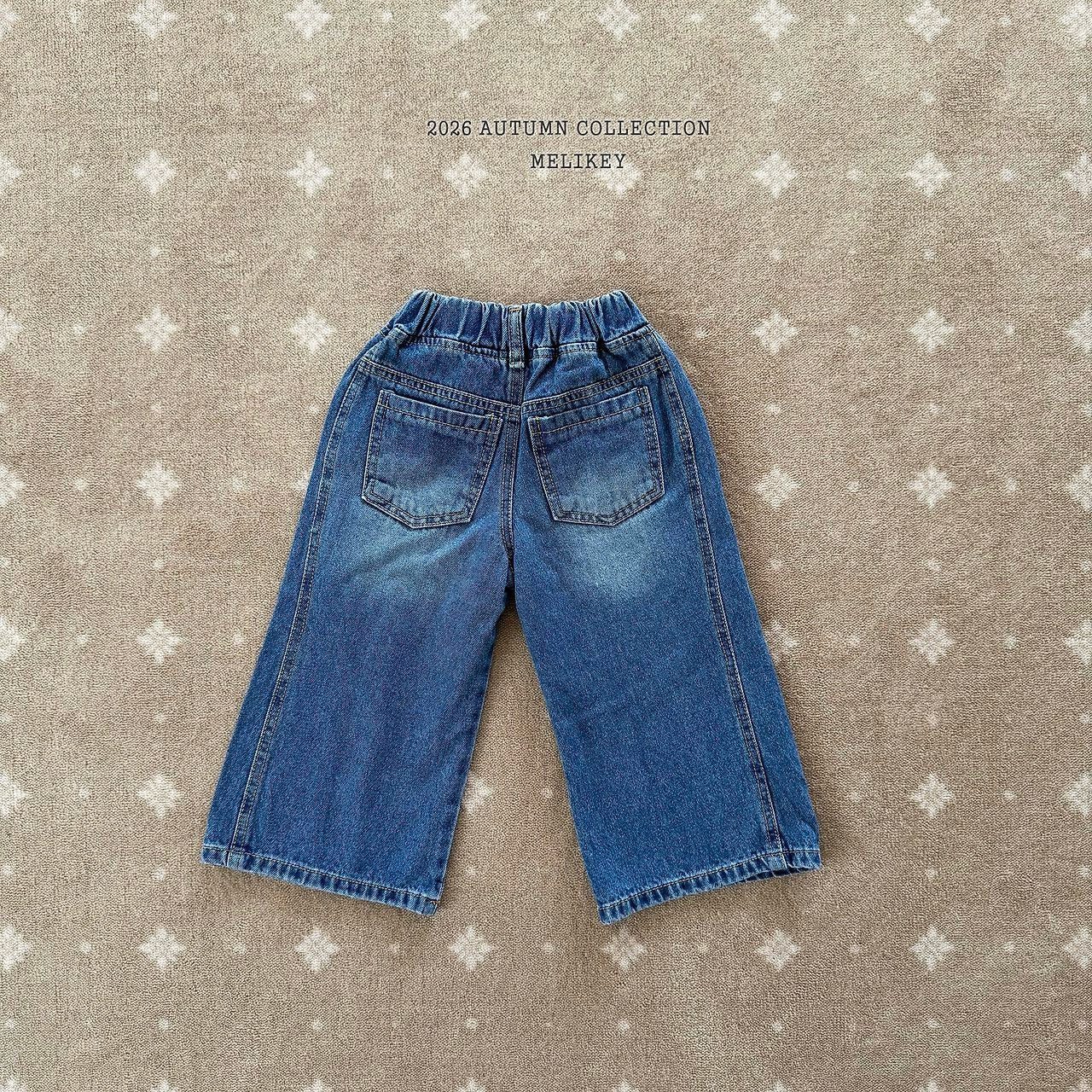 melikey wide denim pants (~80-140cm)