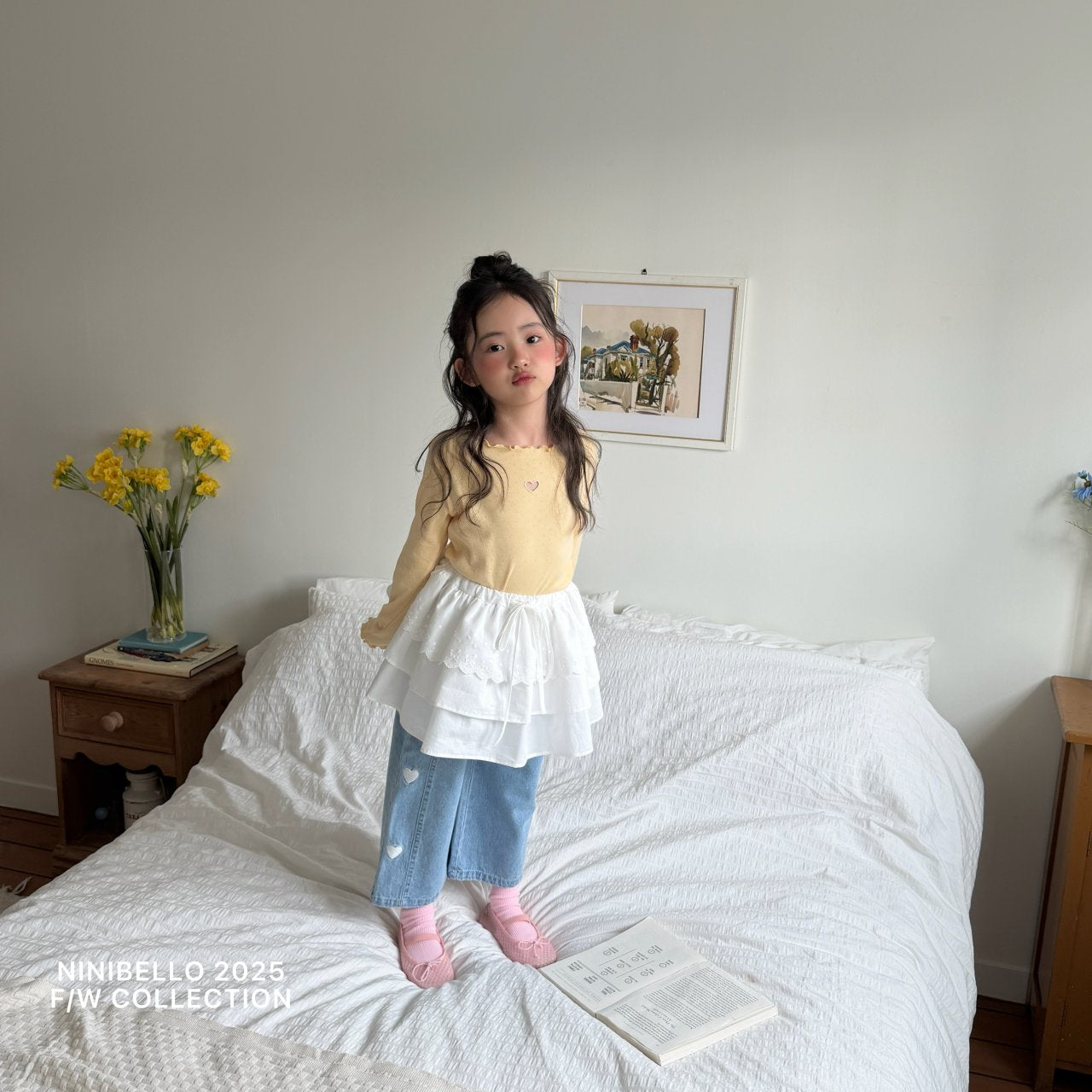 ninibello heart punching eyelet t (80-130cm)