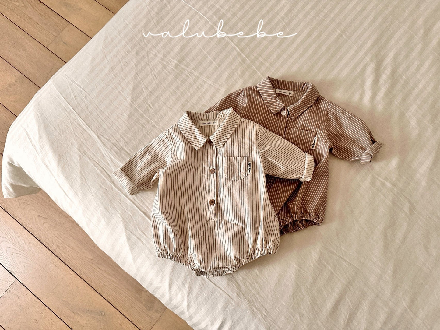 valubebe stripe shirt suit (6-18m)