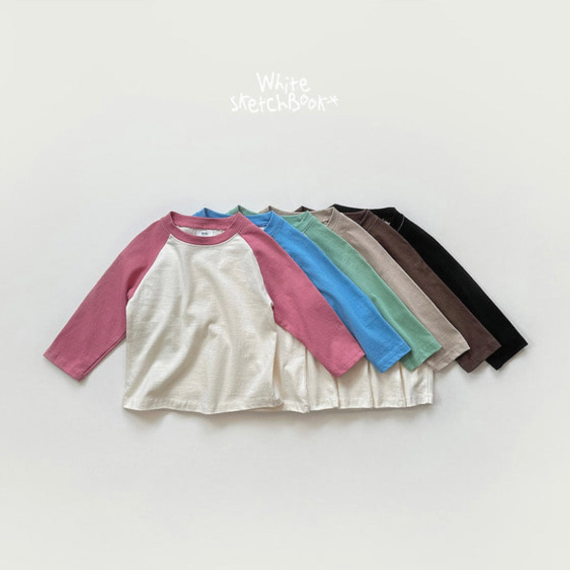 WhitesketchBook mix color tee (90-140cm)