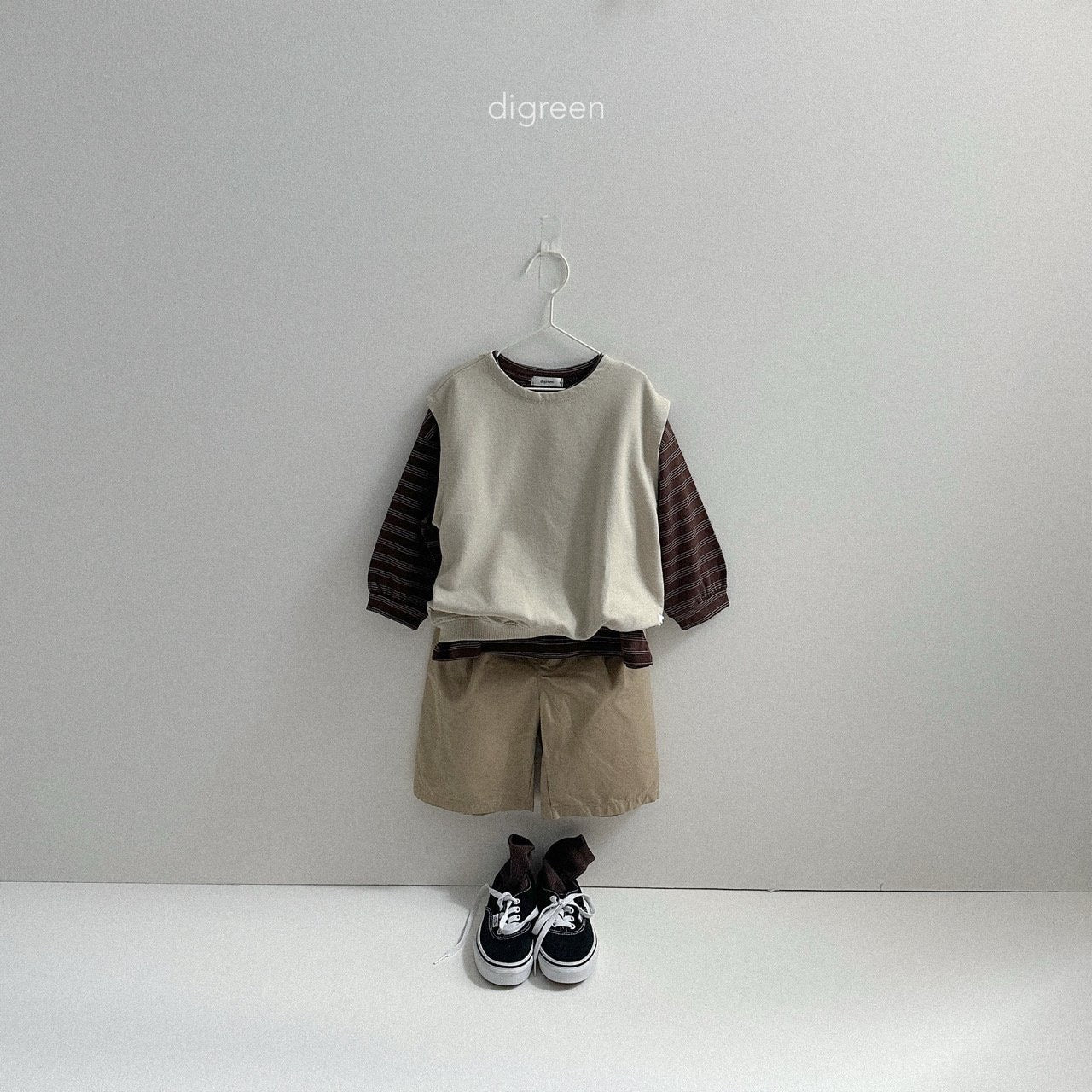 digreen pinstripe t-shirt (90-130cm)