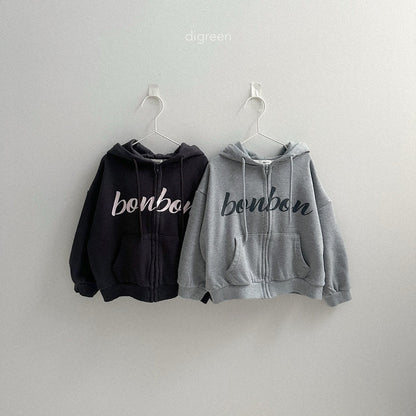 digreen bonbon hood zip-up (90-130cm)