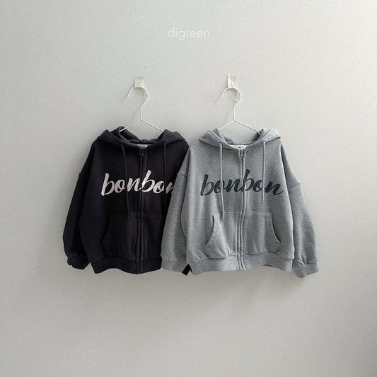 digreen bonbon hood zip-up (90-130cm)