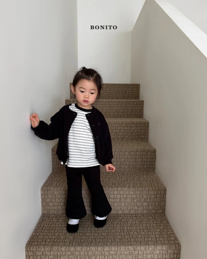 Bonito Stripe Ribbed T (~80-140cm)