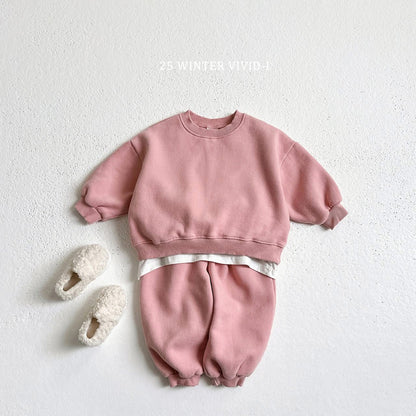 Vivid 素色圓領套裝 (75-135cm)