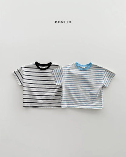 Bonito moa stripe T-shirt  (~80-140cm)
