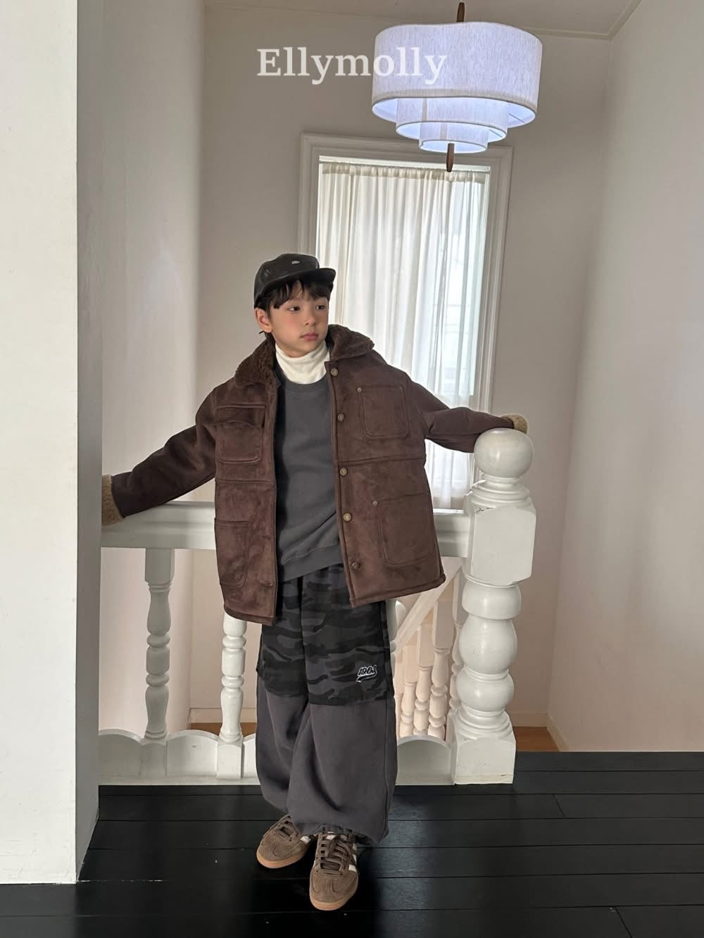 EllyMolly 猄皮毛絨保暖夾克 (90-160cm)