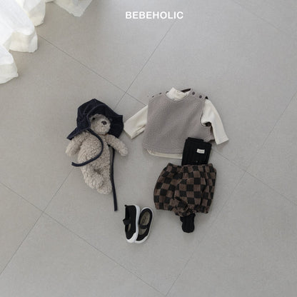 bebeholic dart check pants (3-18m)
