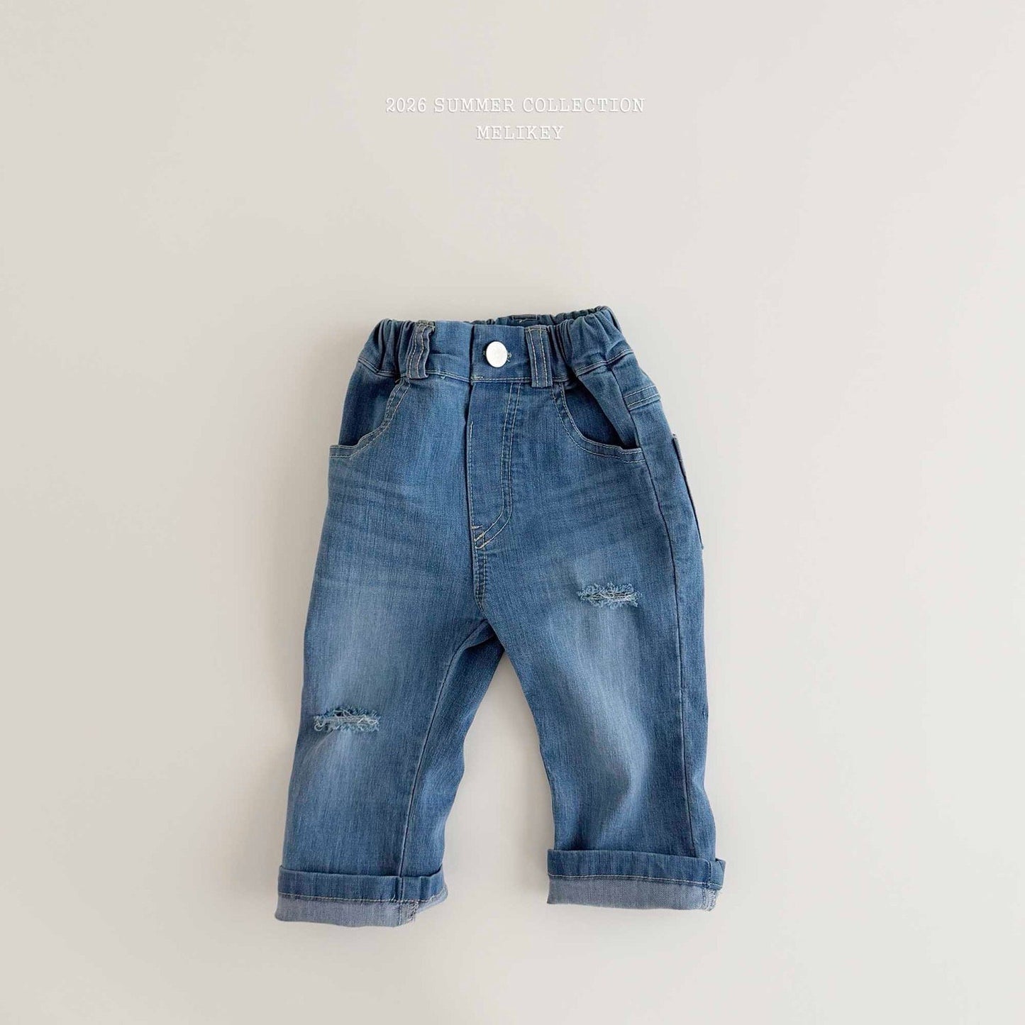 melikey capri denim pants (~80-140cm)