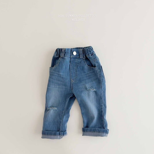 melikey capri denim pants (~80-140cm)