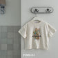 Pink151  Vintage rabbit short sleeve t-shirt (kids 90-125cm)