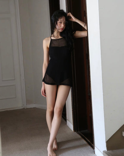 超顯瘦露背連身泳衣 *共3色