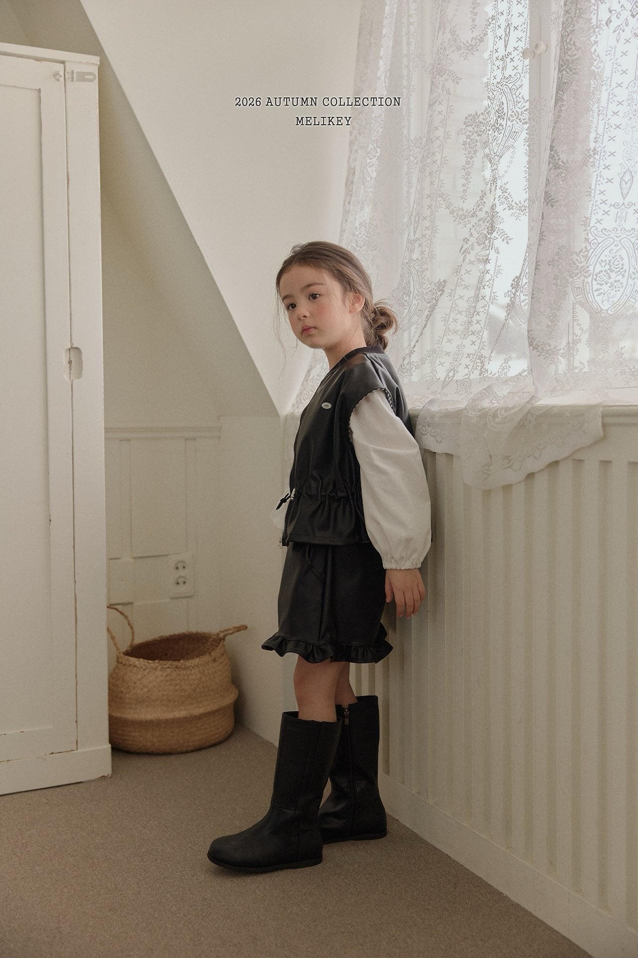 melikey string leather vest (~80-140cm)