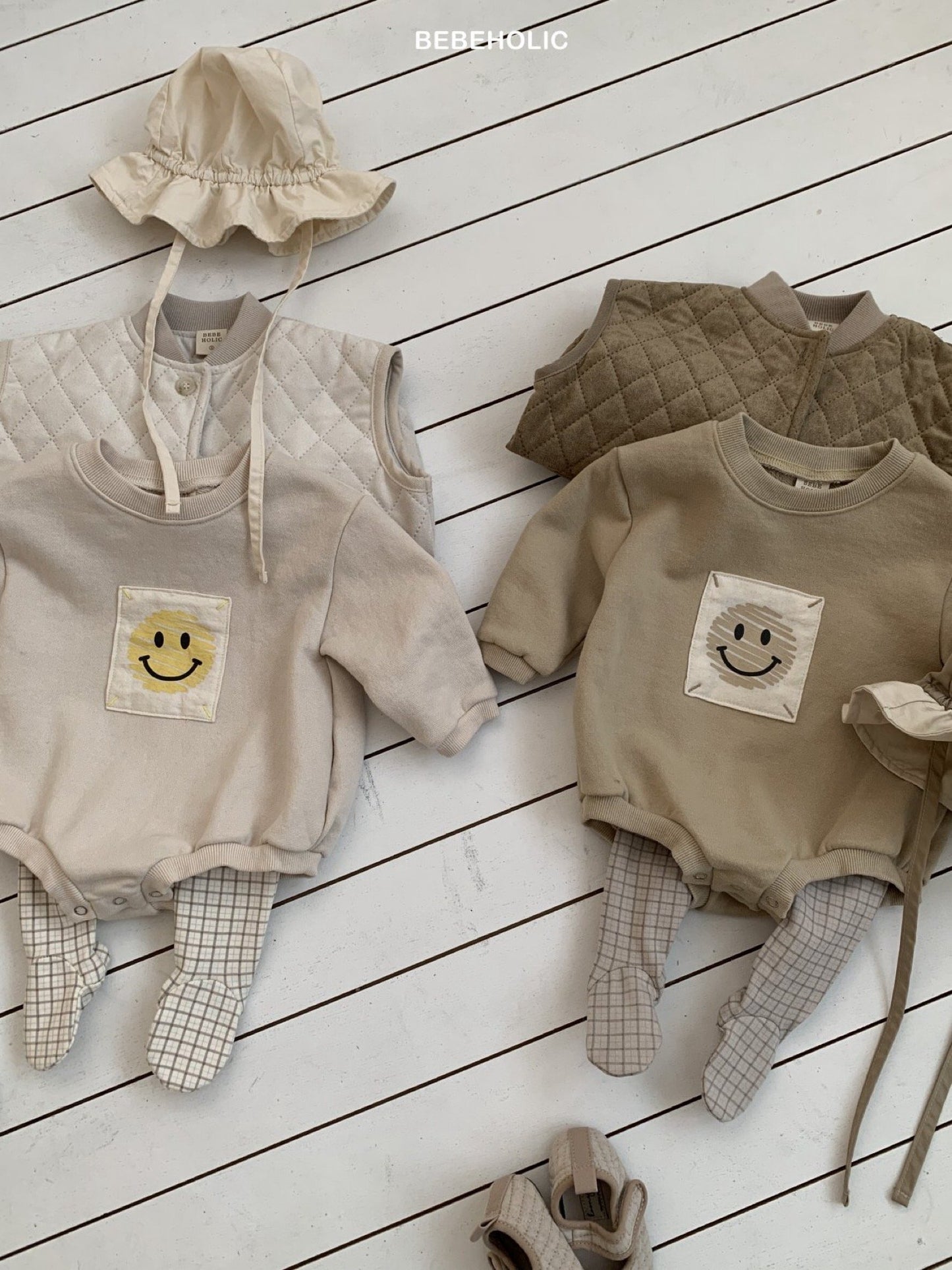 bebeholic smile patch suit (3-18m)