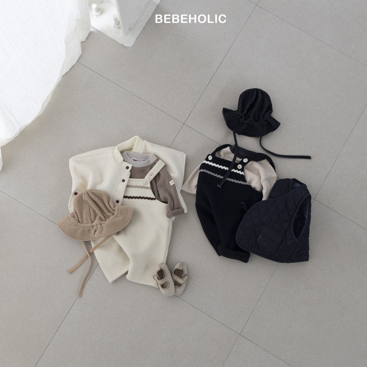 bebeholic morry suspender suit (6-18m)