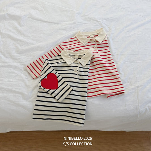 ninibello bread and rice cake collar tee (80-130cm)