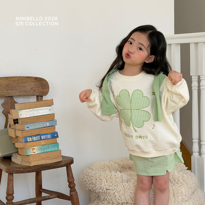 ninibello sour check skirt (80-130cm)