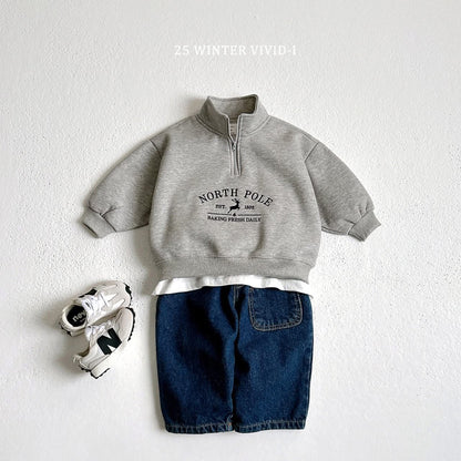 Vivid North Pole立領拉鏈上衣 (75-135cm)