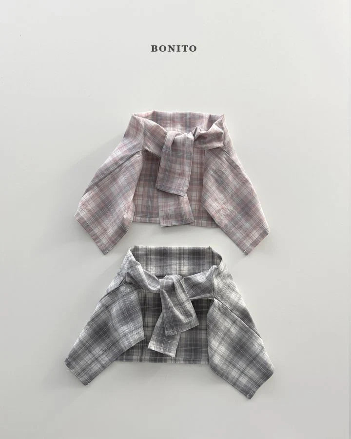 Bonito Check Shawl