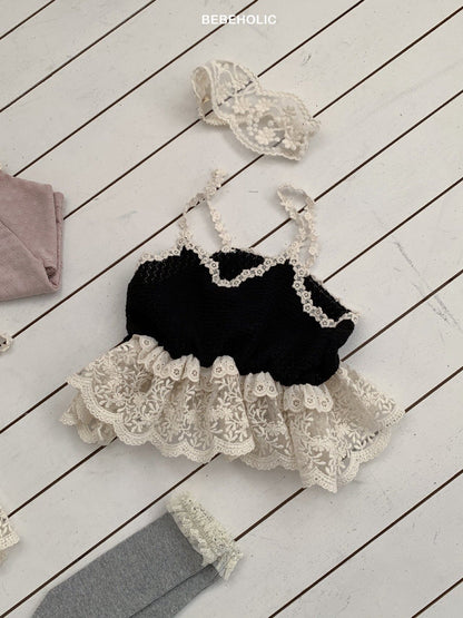 bebeholic pom pom bustier