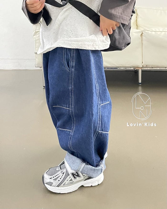 lovin fly cut denim pants (80-125cm)