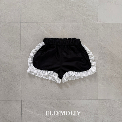 ELLYMOLLY mesh frill shorts (90-145cm)