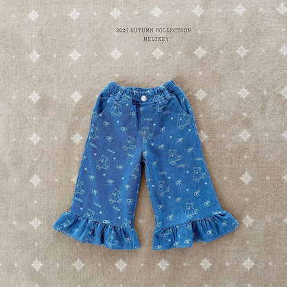 melikey bear frill denim (~80-140cm)