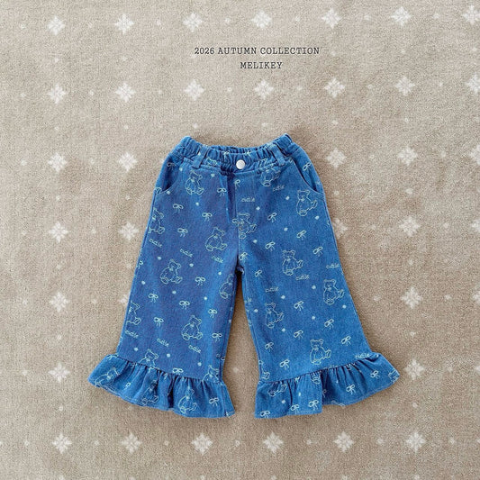 melikey bear frill denim (~80-140cm)