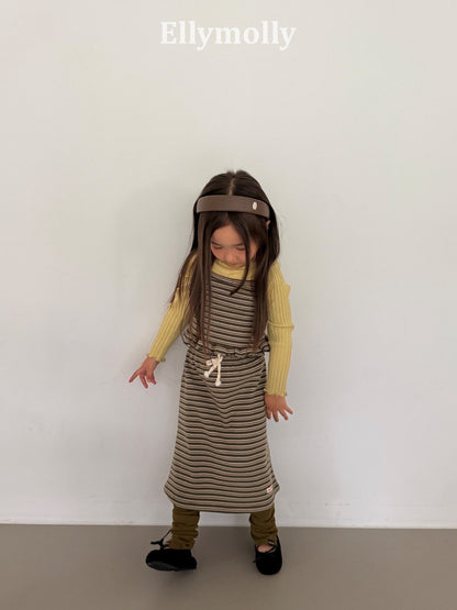ELLYMOLLY shadow long skirt (90-145cm)