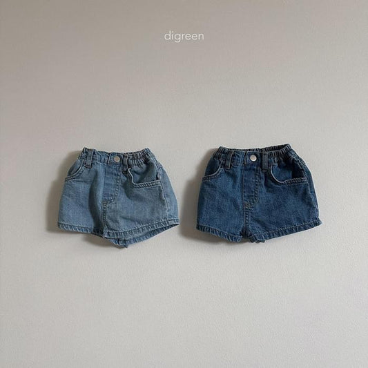 Digreen 經典牛仔短褲 (kids 85-130cm)