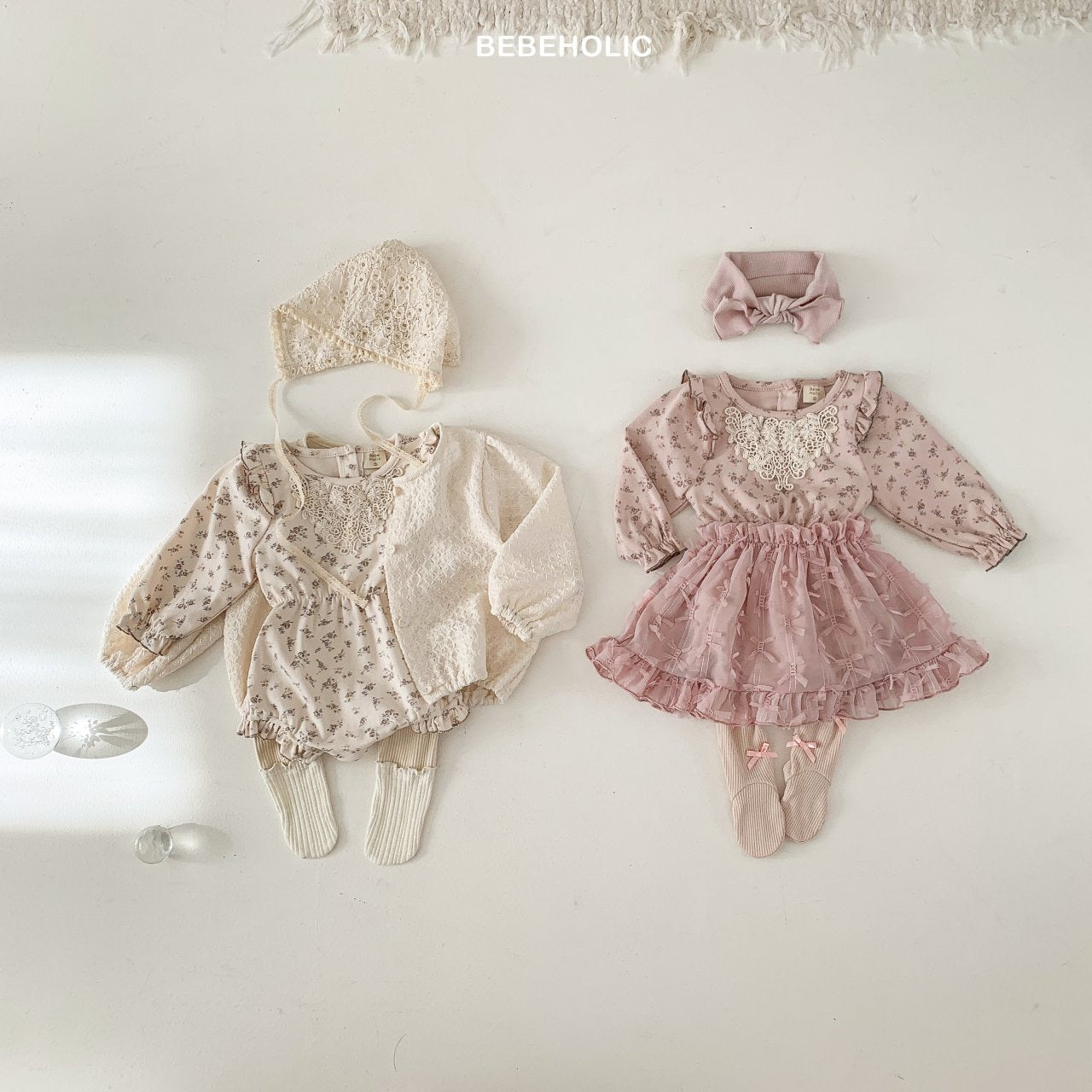 bebeholic pure frill suit (3-18m)