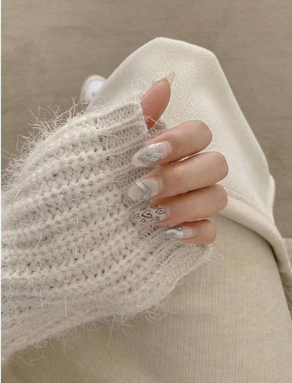 毛毛蝙蝠袖針織外套