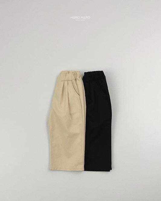 HAROHARO 1+1 Cotton pleated pants (85-140cm)