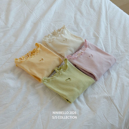 ninibello heart punching eyelet t (80-130cm)