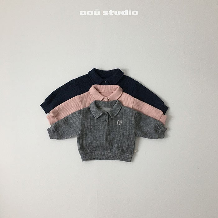 aoustudio smile collar tee (10-48m)