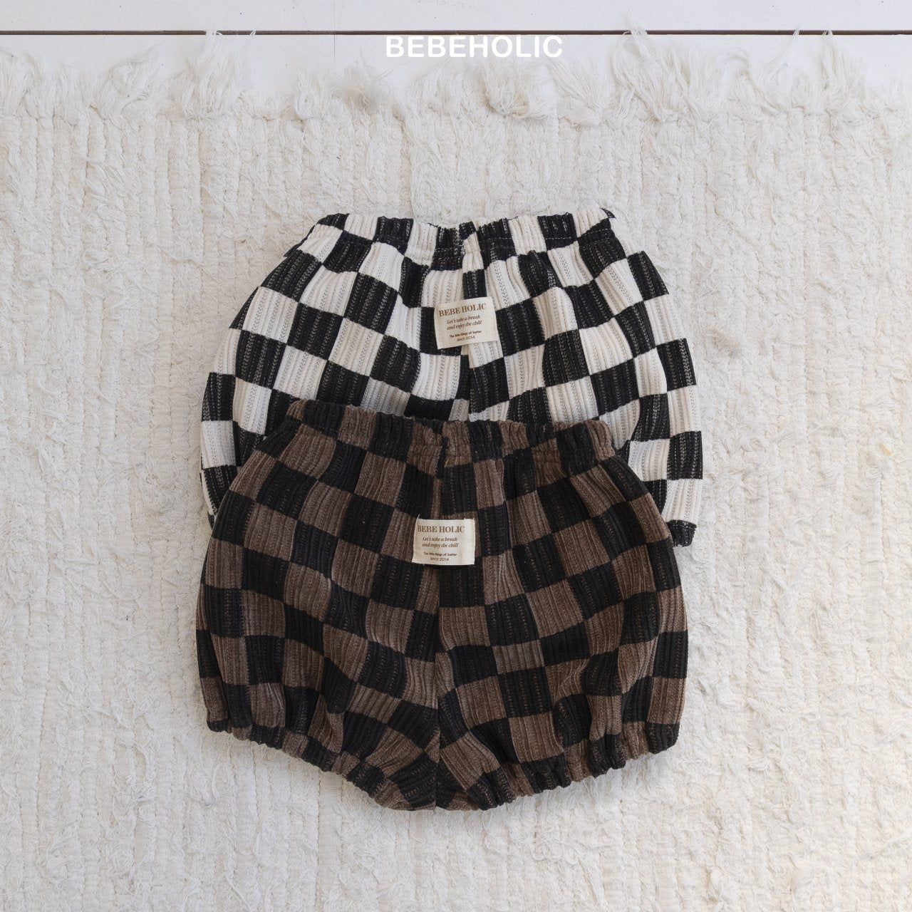 bebeholic dart check pants (3-18m)