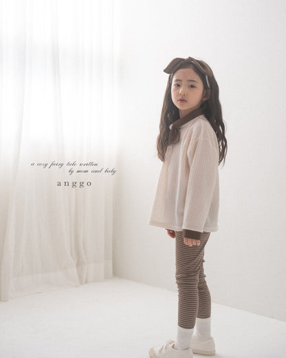 anggo cream bun t-shirt (80-120cm)