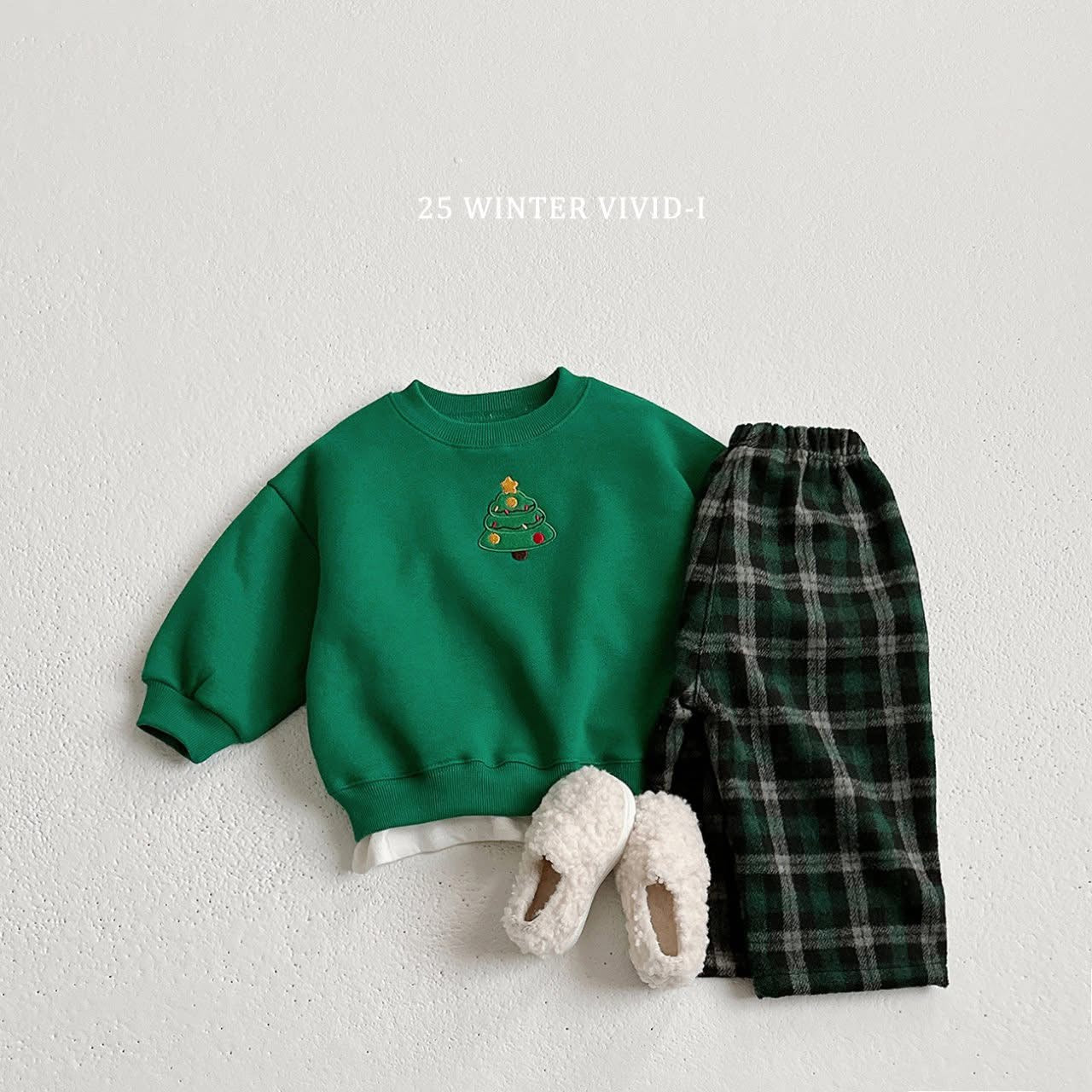 Vivid 聖誕小刺繡上衣 (75-135cm)