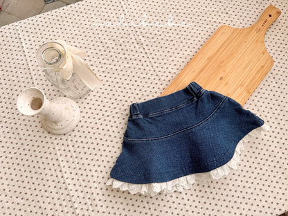 valubebe lace denim hulsh skirt (6-24m)