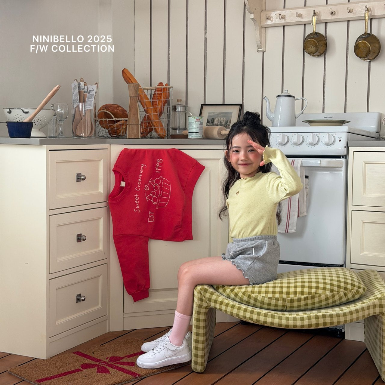 ninibello heart punching eyelet t (80-130cm)