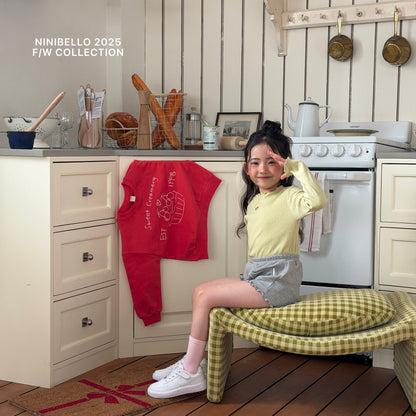 ninibello heart punching eyelet t (80-130cm)