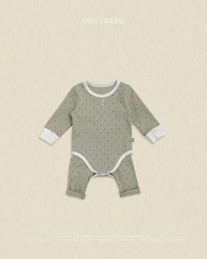 oottbebe chouchou dot suits (0-12m)