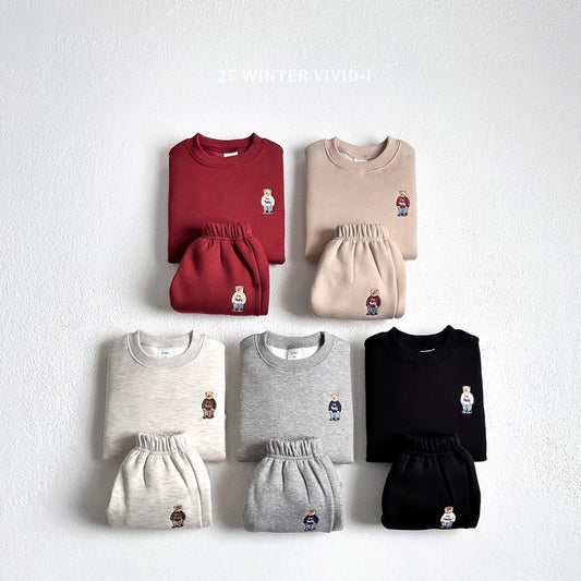 Vivid 熊熊刺繡套裝 (75-135cm)