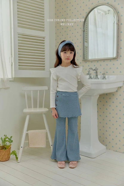 melikey wrap bootscut pants (~80-140cm)