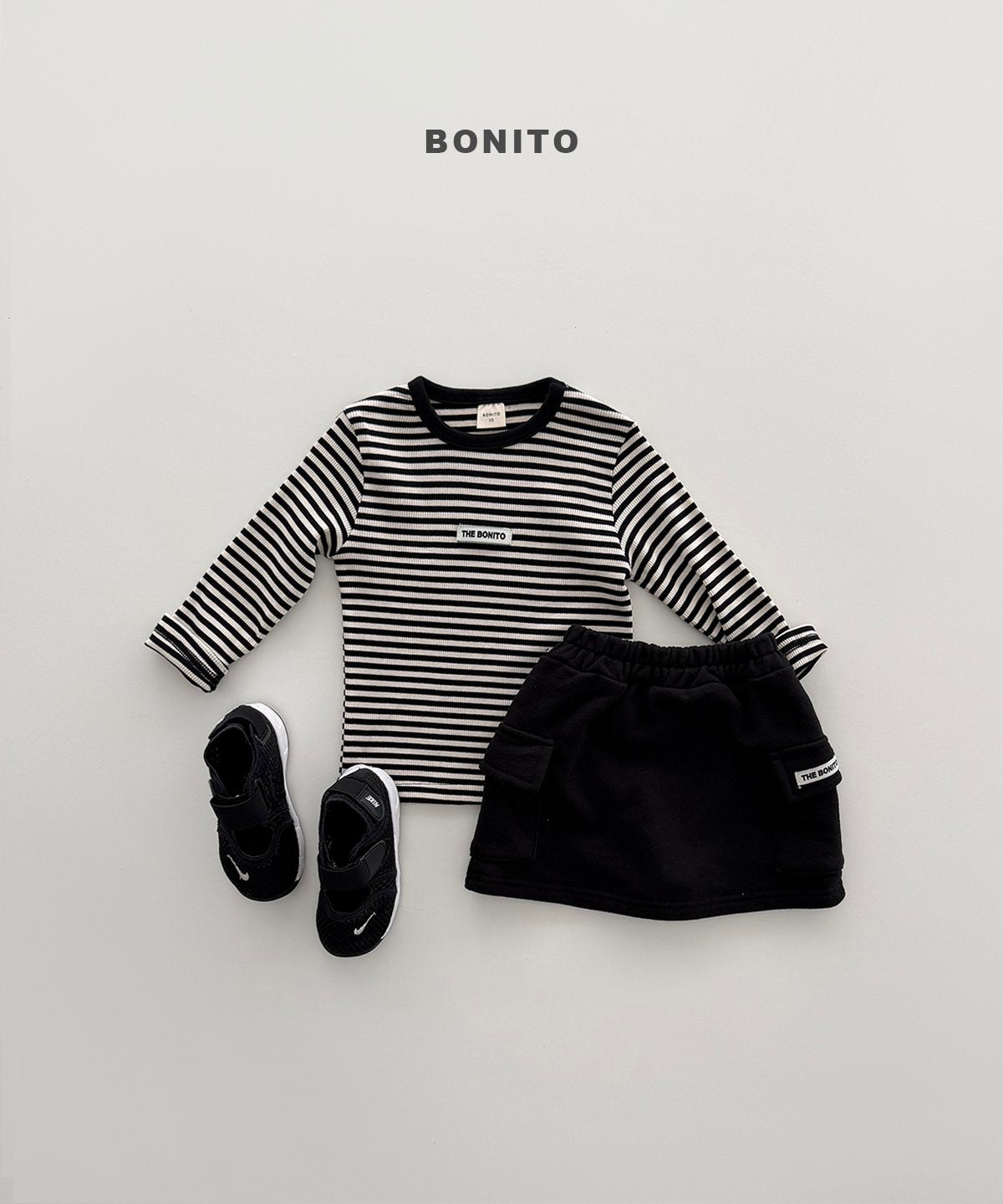 bonito series rib tee (~80-140cm)